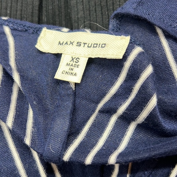 Sz XS Max Studio Blue White Sleeveless Dress - Picture 6 of 6